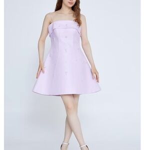 Elegant Lavender A-Line Dress